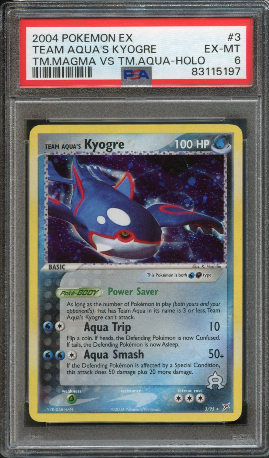 Kyogre #3 PSA 6 Team Magma & Team Aqua、mySite、waistdrama