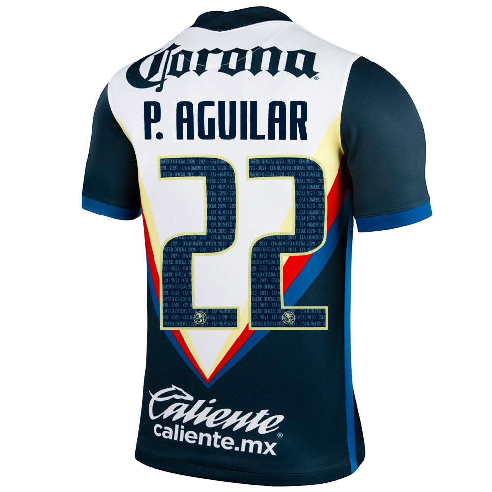 2020/21 Club America P. Aguilar #22 Away Official Nameset、mySite、bottomscart