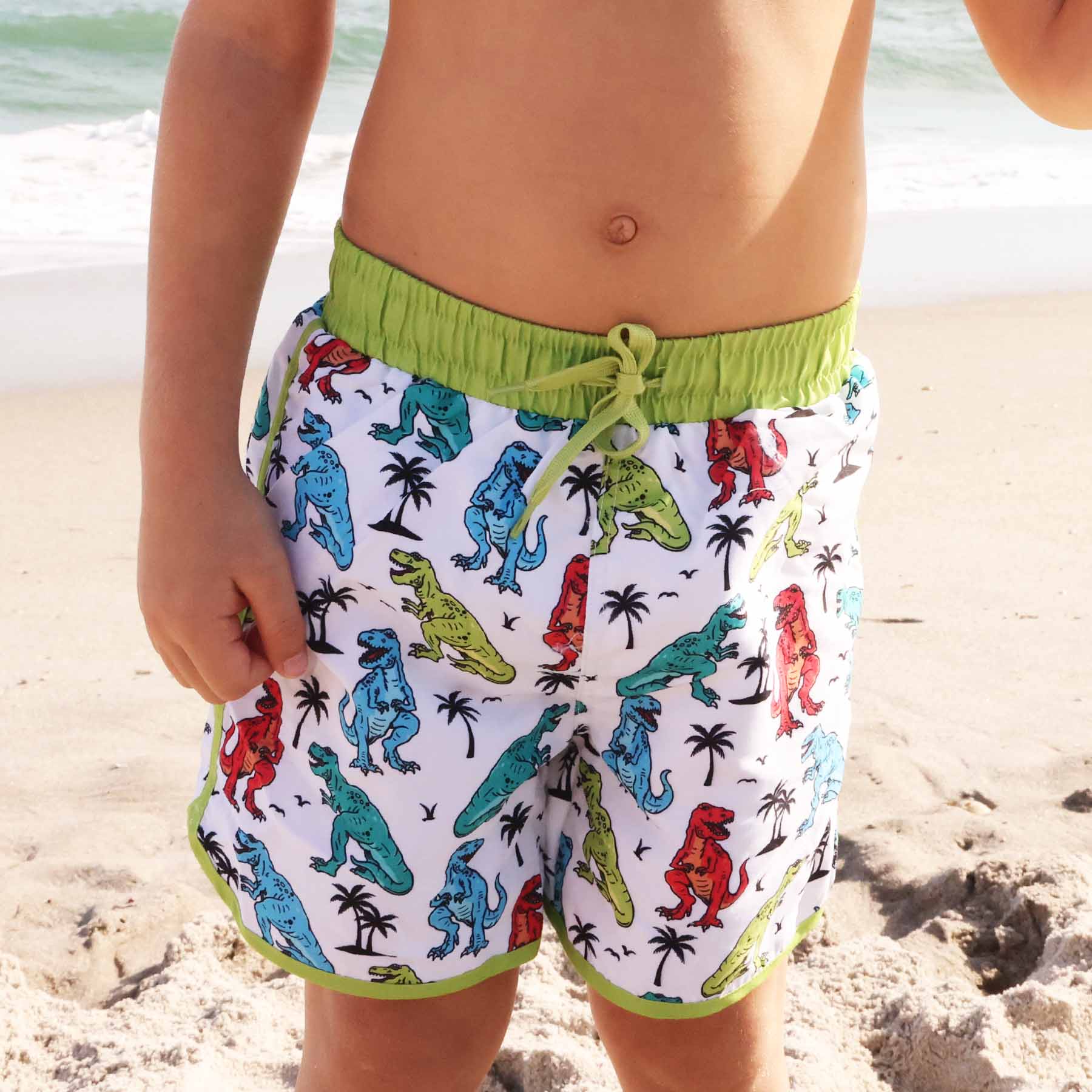  Boy's Swim Trunks | Tropical T-Rex、mySite、layawaytickets