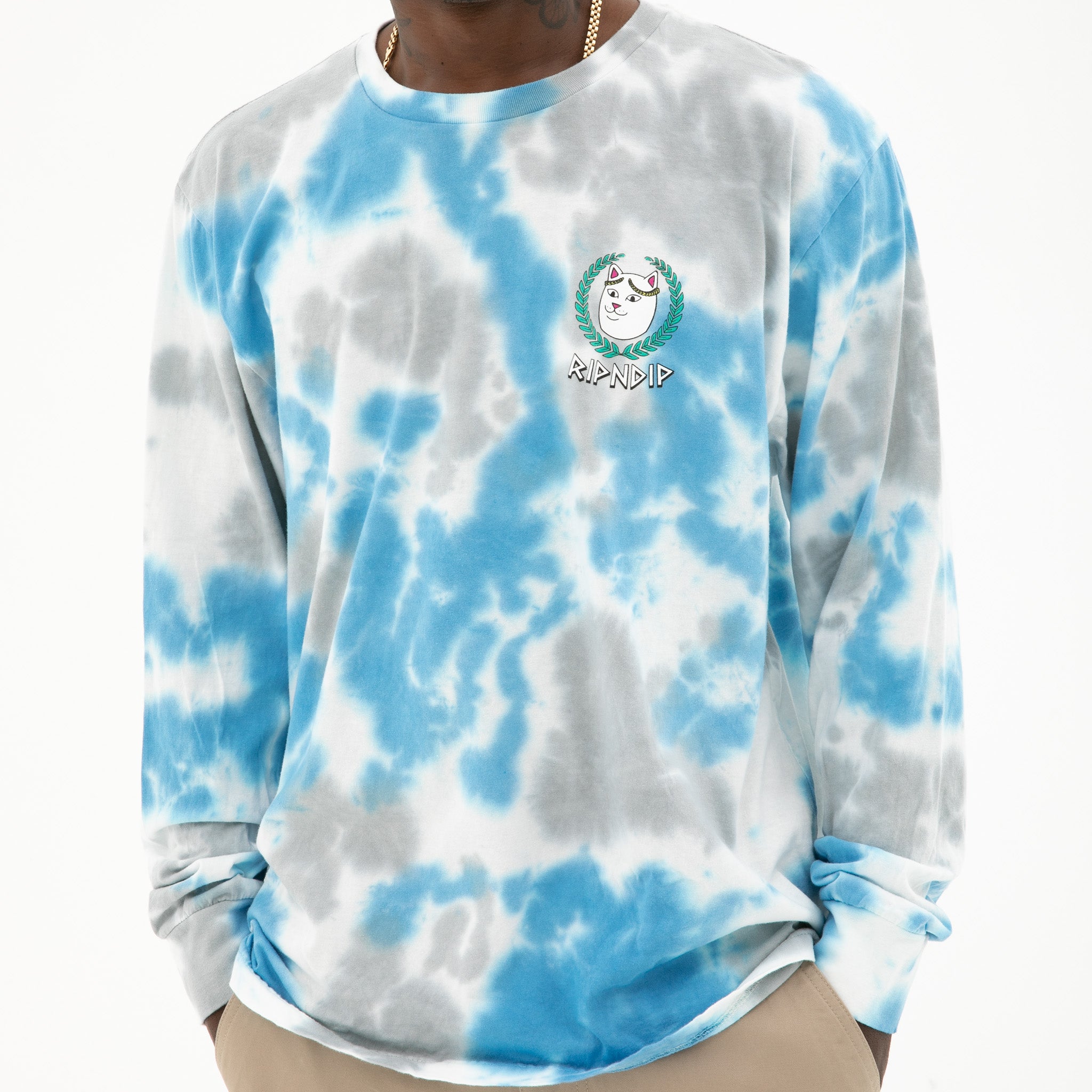  Waiting In Heaven Long Sleeve (Light Blue Cloud Wash)、mySite、merchandisen