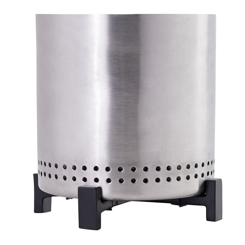 Stainless Steel Smokeless Table Top Firepit | Silver、mySite、camillekostekn