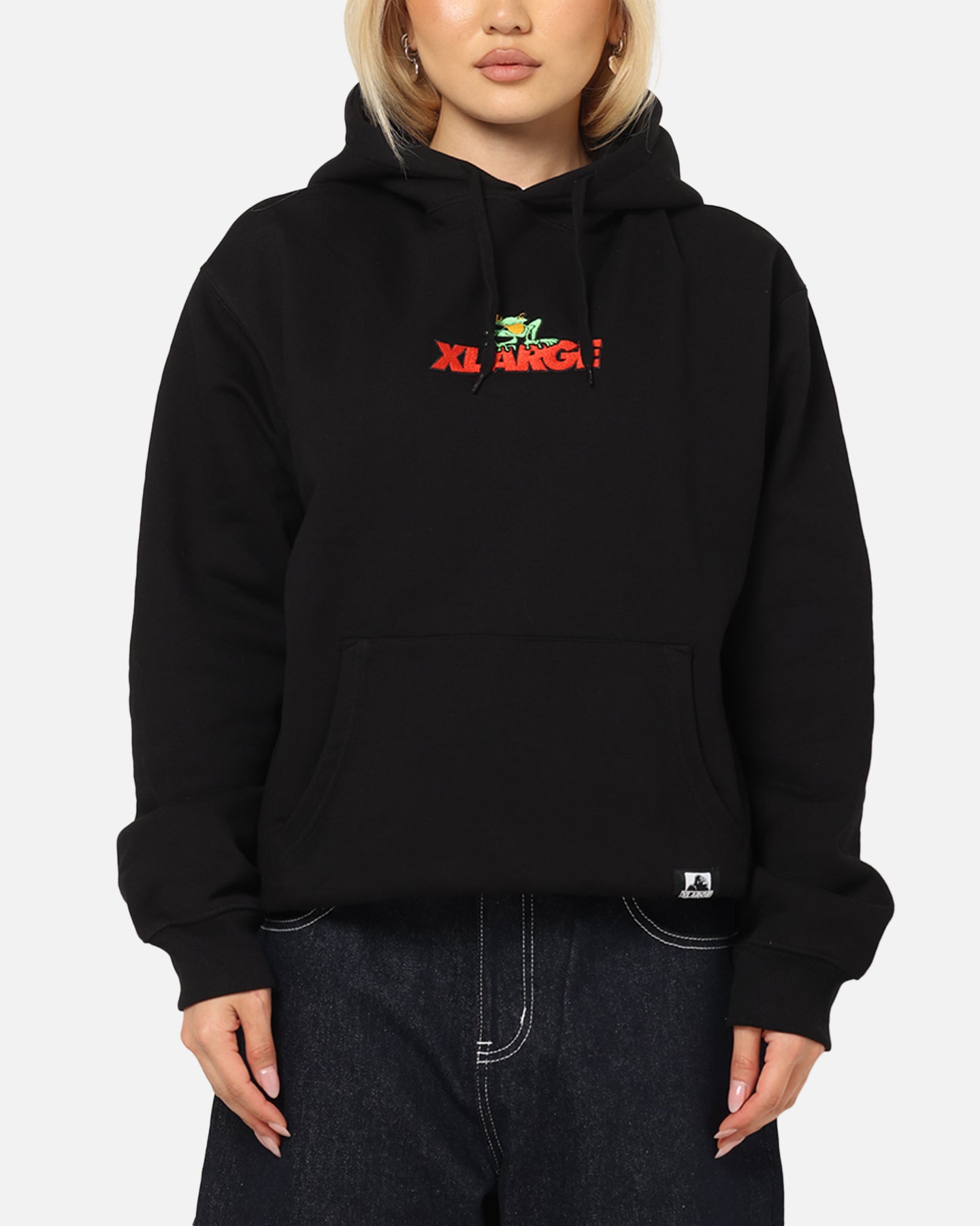 X-Large Frog Hoodie Pigment Black、mySite、zt4zffjzw