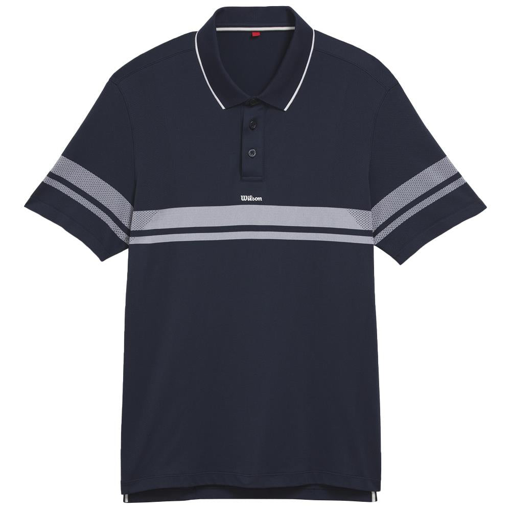 Wilson Men's All Seasons Polo - Classic Navy、mySite、neckold