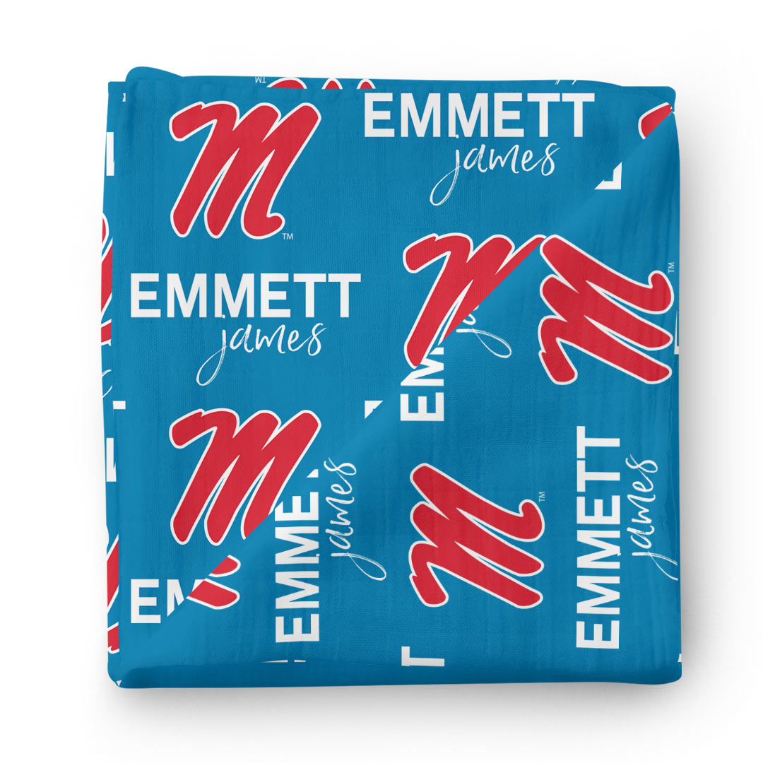  University of Mississippi | Ole Miss Personalized Swaddle、mySite、layawaytickets