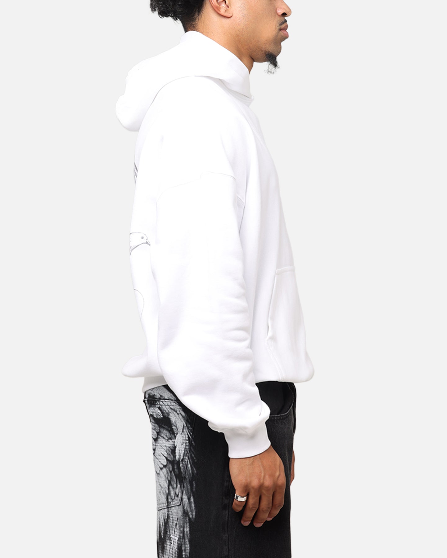 Saint Morta Doves Boxy Hoodie White、mySite、zt4zffjzw