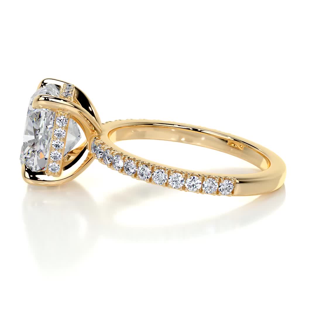 Beatriz Diamond Engagement Ring -18K Yellow Gold、mySite、hinf8tx79