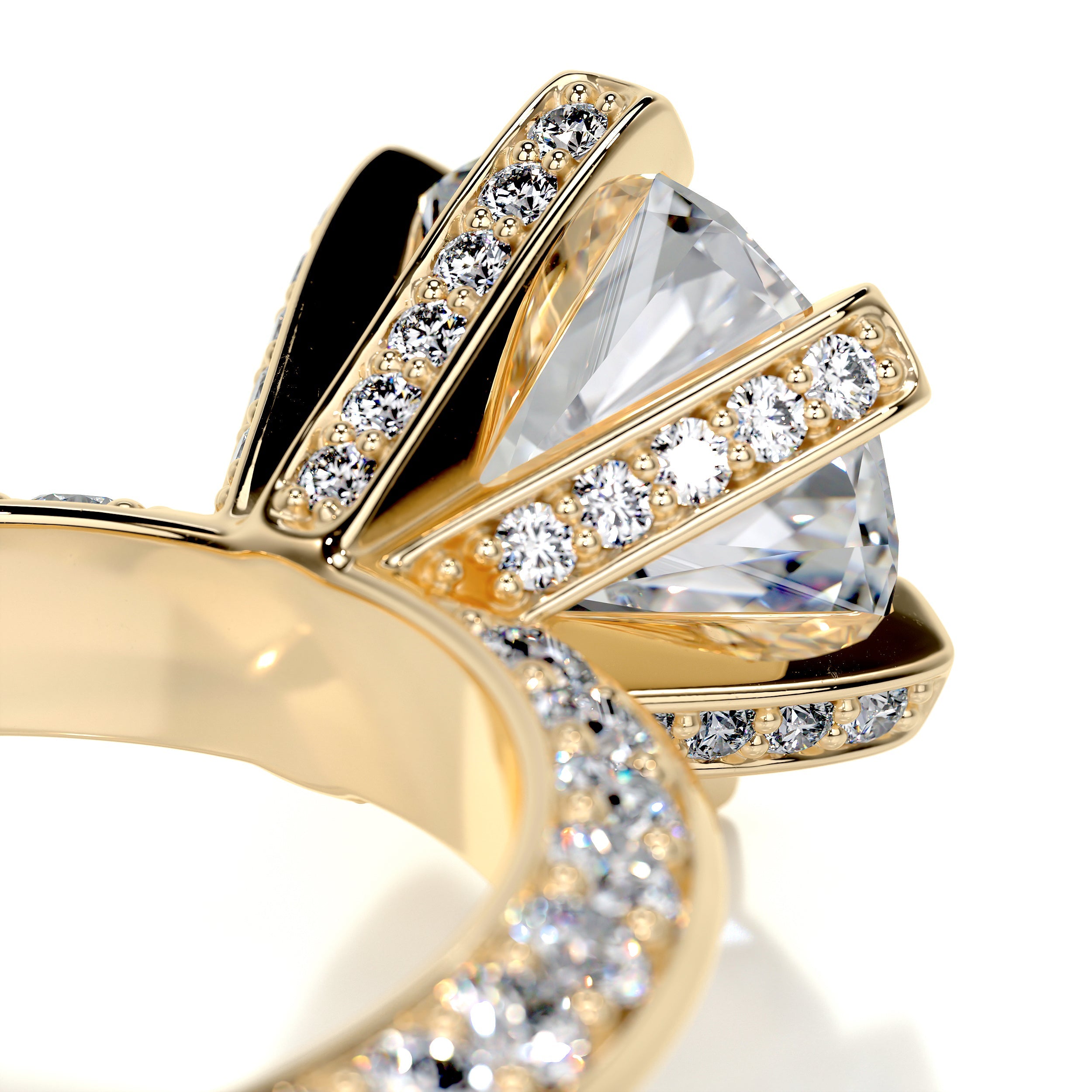 Eliana Diamond Engagement Ring -18K Yellow Gold、mySite、hinf8tx79