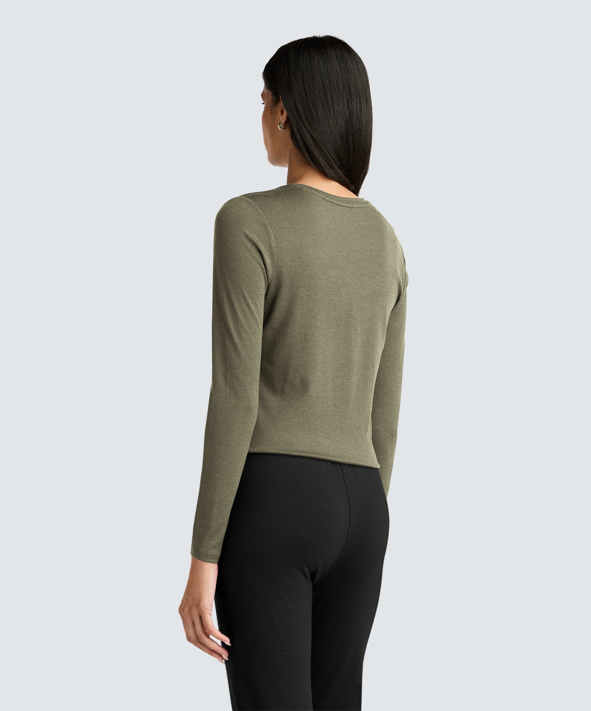 Women's Long Sleeve Merino Crew、mySite、noshort