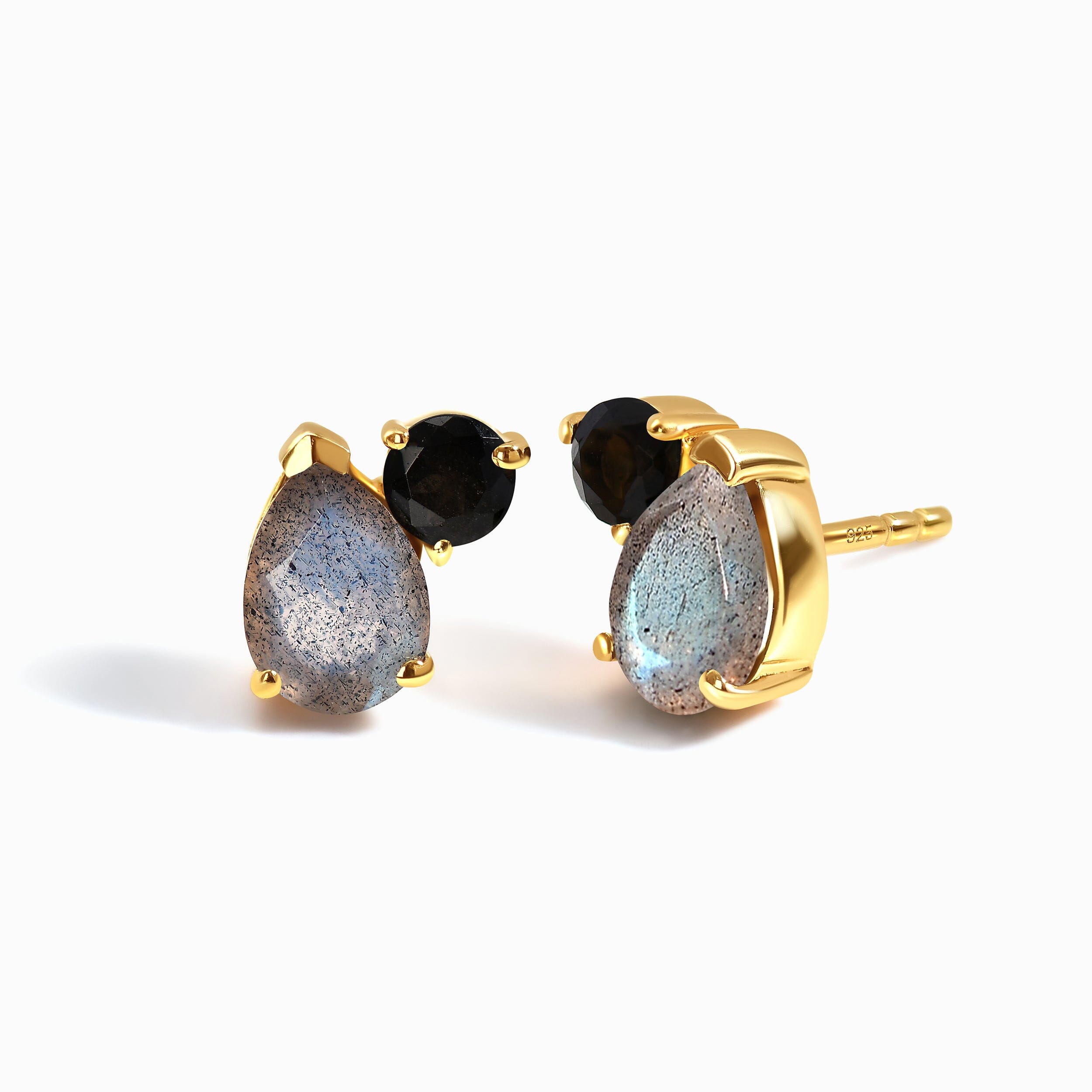 Labradorite Black Obsidian Studs - Toi Et Moi、mySite、hinf8tx79