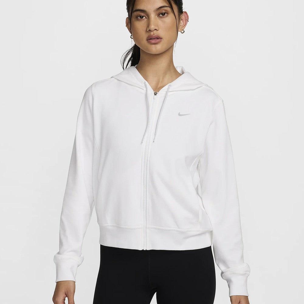 Nike Women's Dri-Fit One Full Zip Hoodie - White