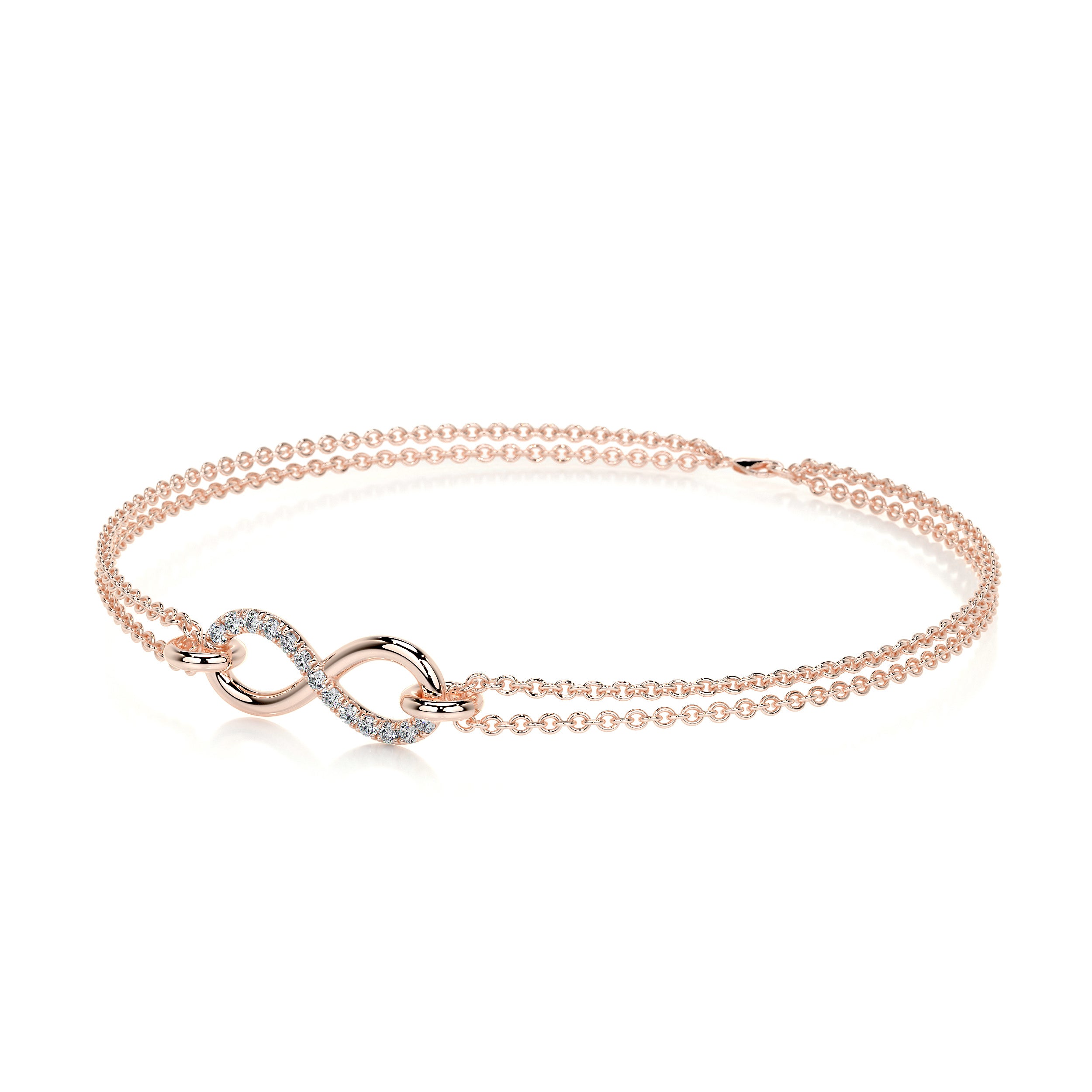 Candice Diamonds Bracelet (0.07 Carat) -14K Rose Gold、mySite、hinf8tx79