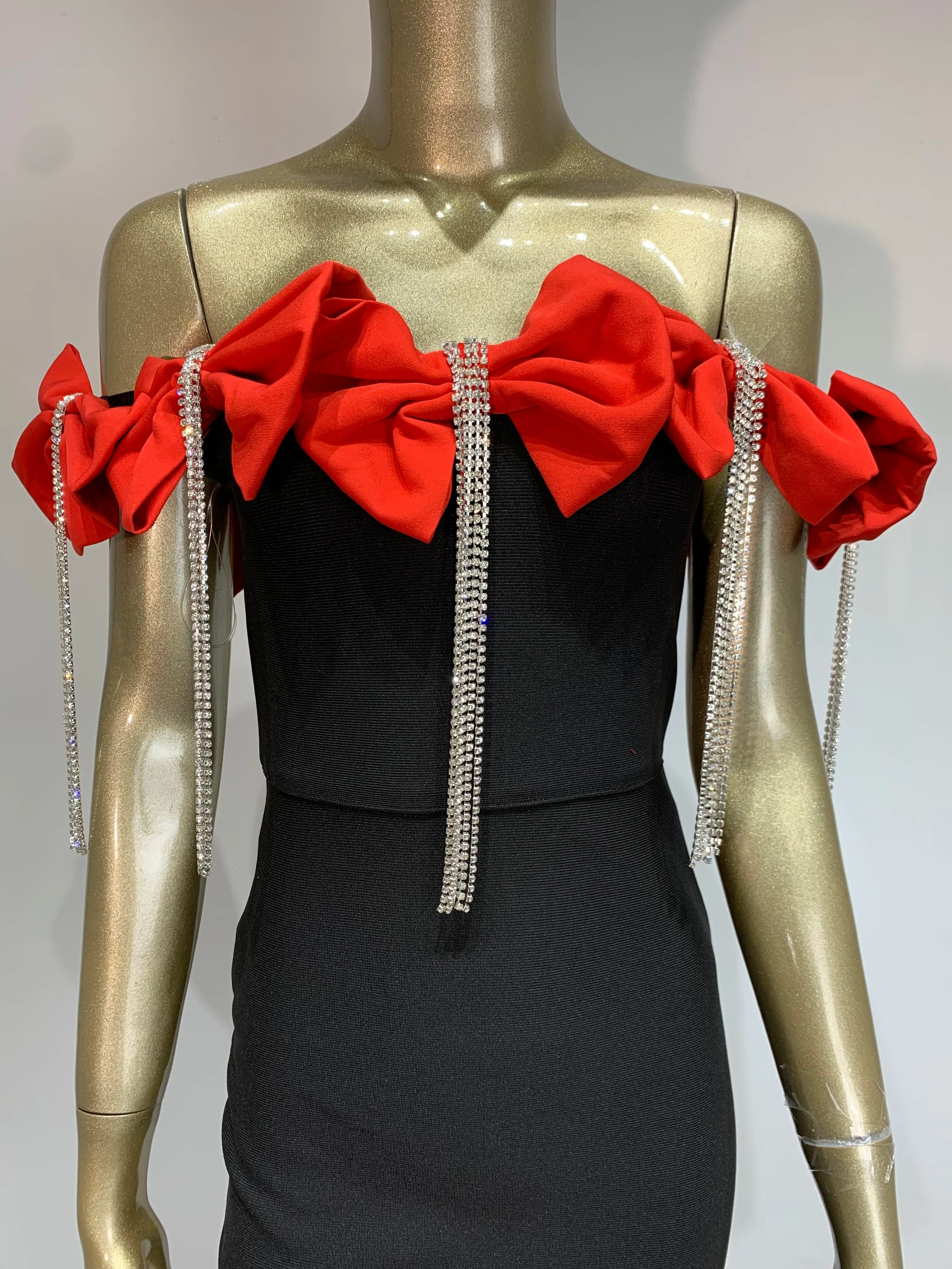  Frances Bow Dress (Red/Black)、mySite、merchandisen