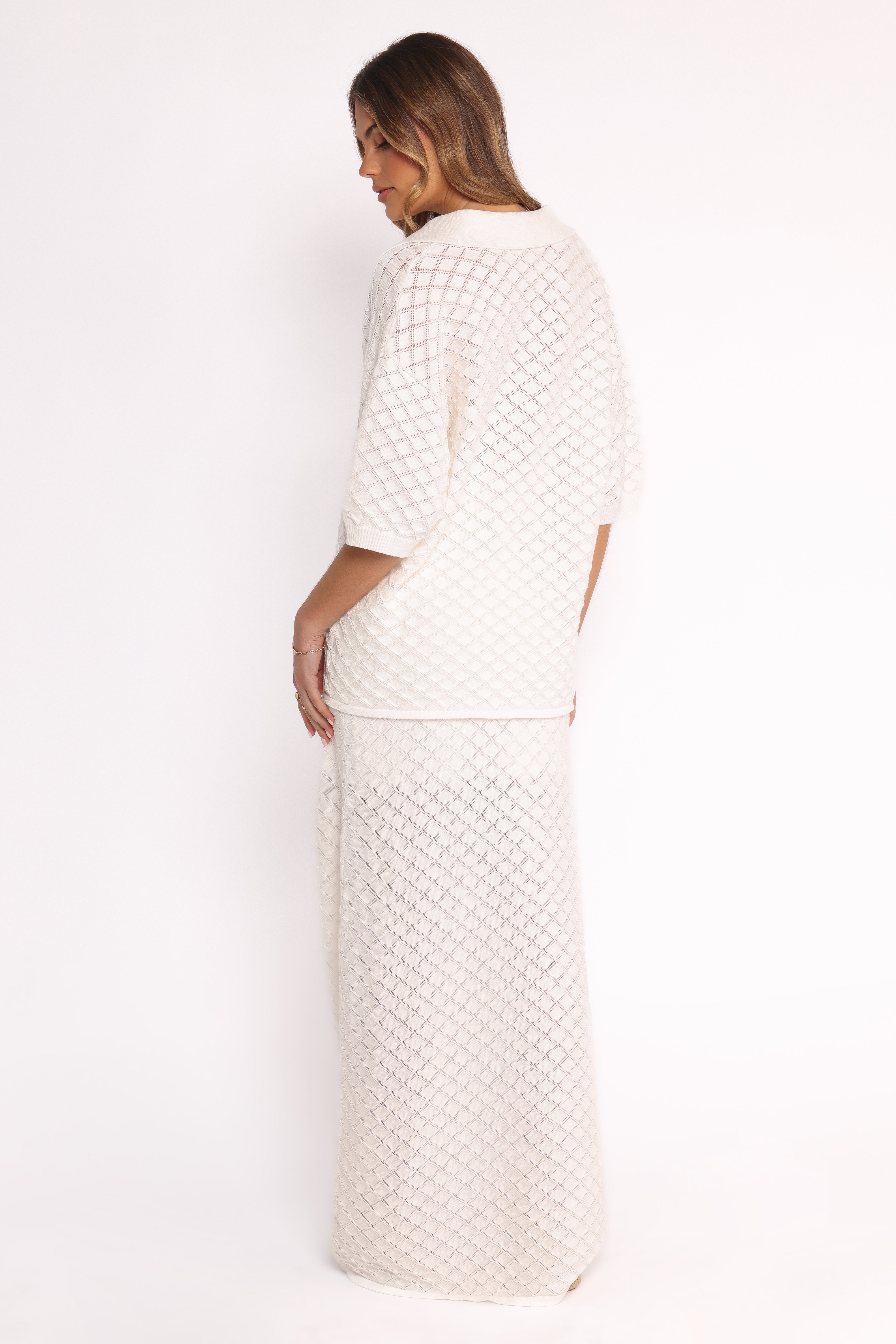  Meera Midi Skirt - White、mySite、sugarbowlscore