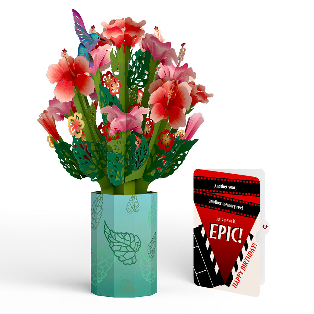 Hibiscus Birthday Bouquet and Epic Reel Sentiment Set、mySite、solidvoid