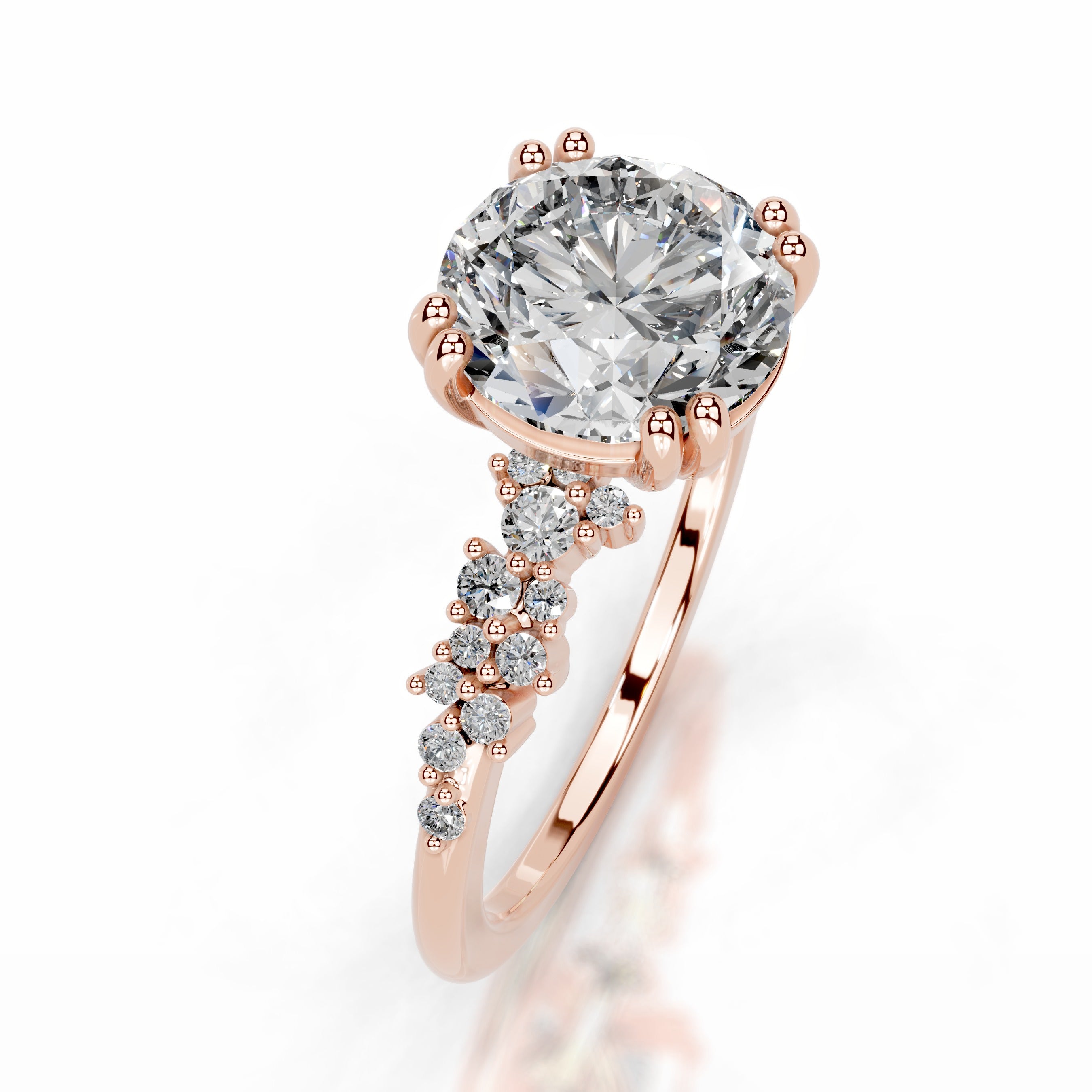Emaline Diamond Engagement Ring - 14K Rose Gold、mySite、hinf8tx79