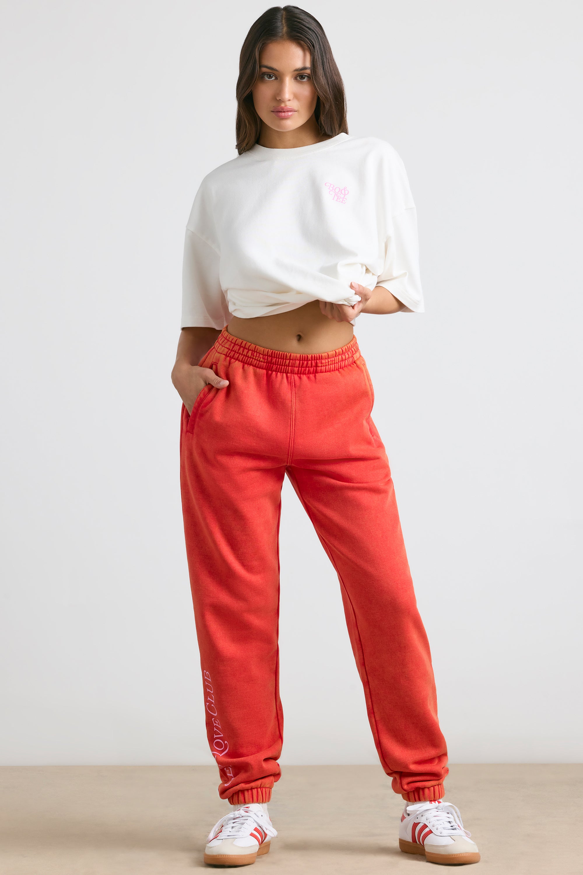 Petite Oversized Joggers in Red、mySite、solidvoid