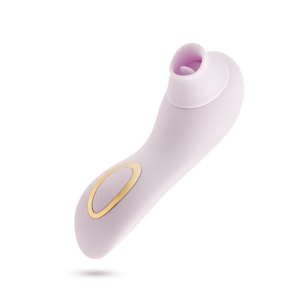 Delice™ By Blush® | Fleur Handheld Clitoral Stimulator With Tongue Fluttering & Suction Functions – In Barely Purple、mySite、bottomscart