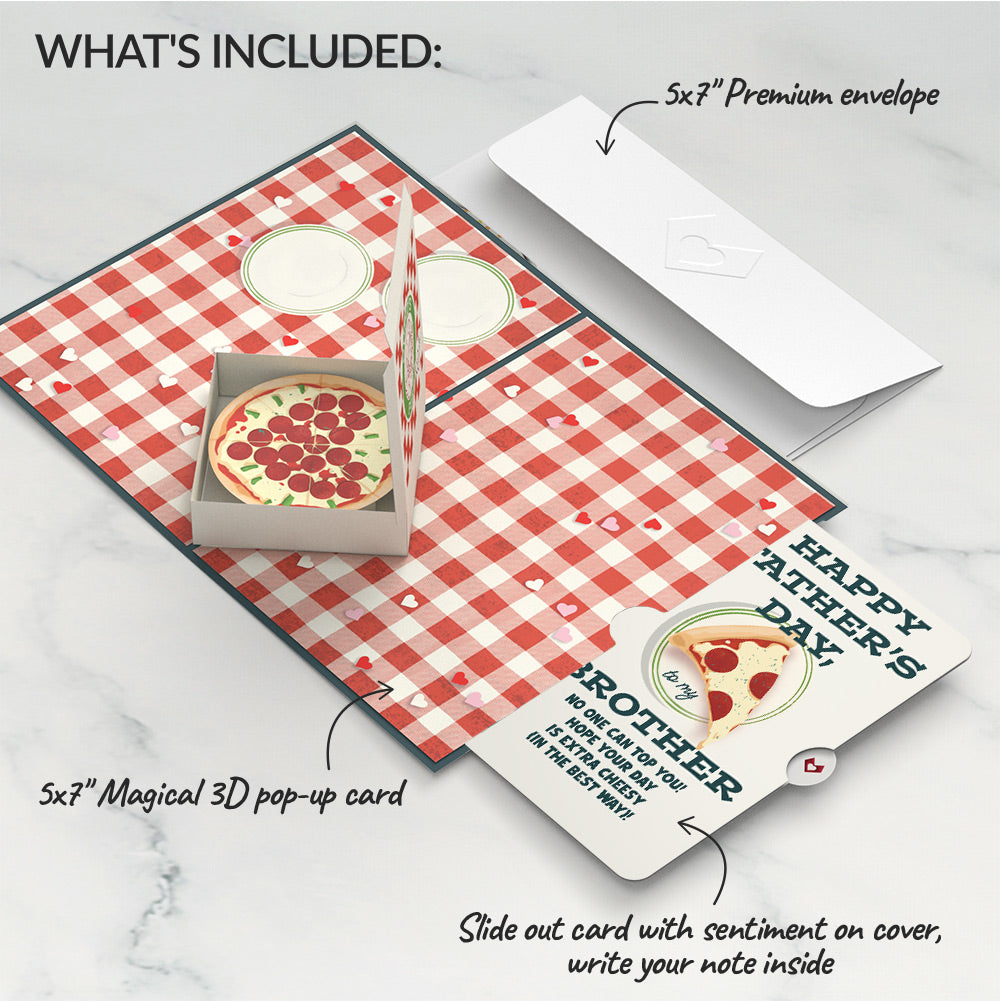Pizza Love Father's Day Pop-Up Card and Sentiment Set for Brother、mySite、solidvoid