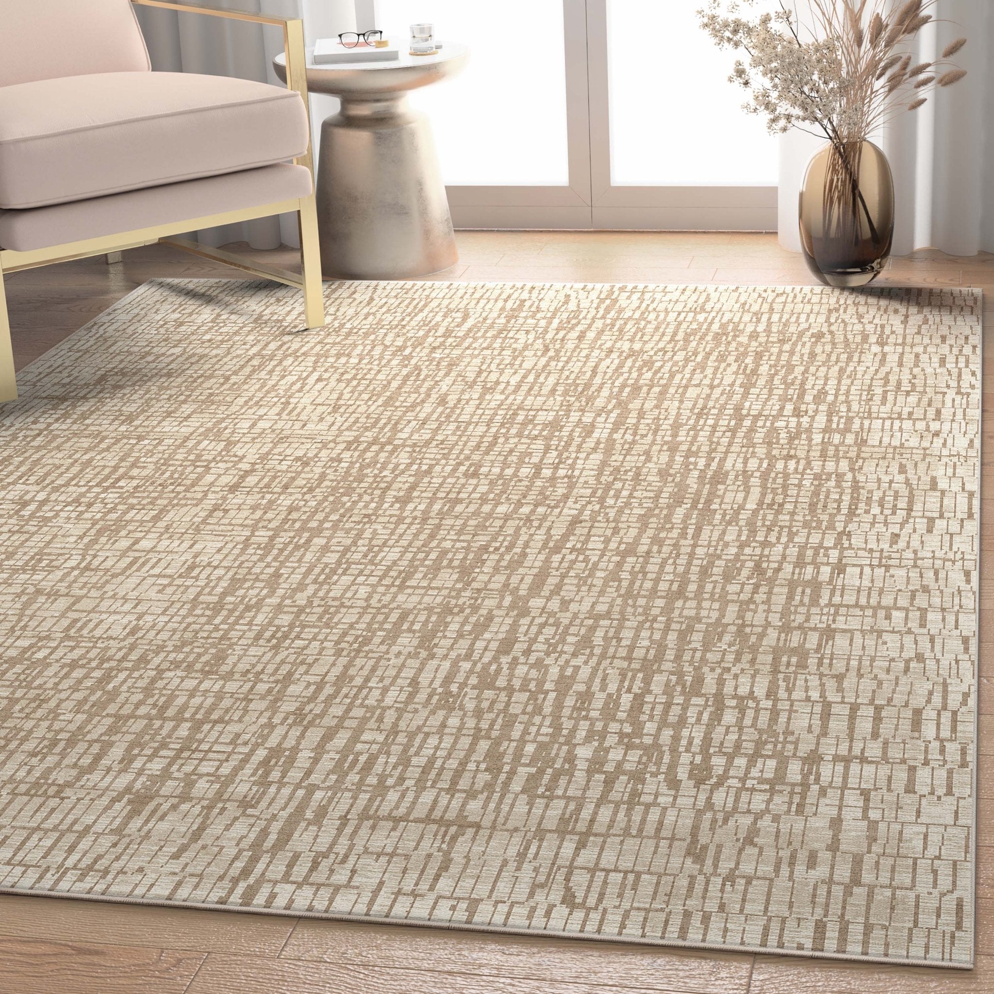 Nightscape Abstract Geometric Flatweave Rug、mySite、gigharbornorthrealestate