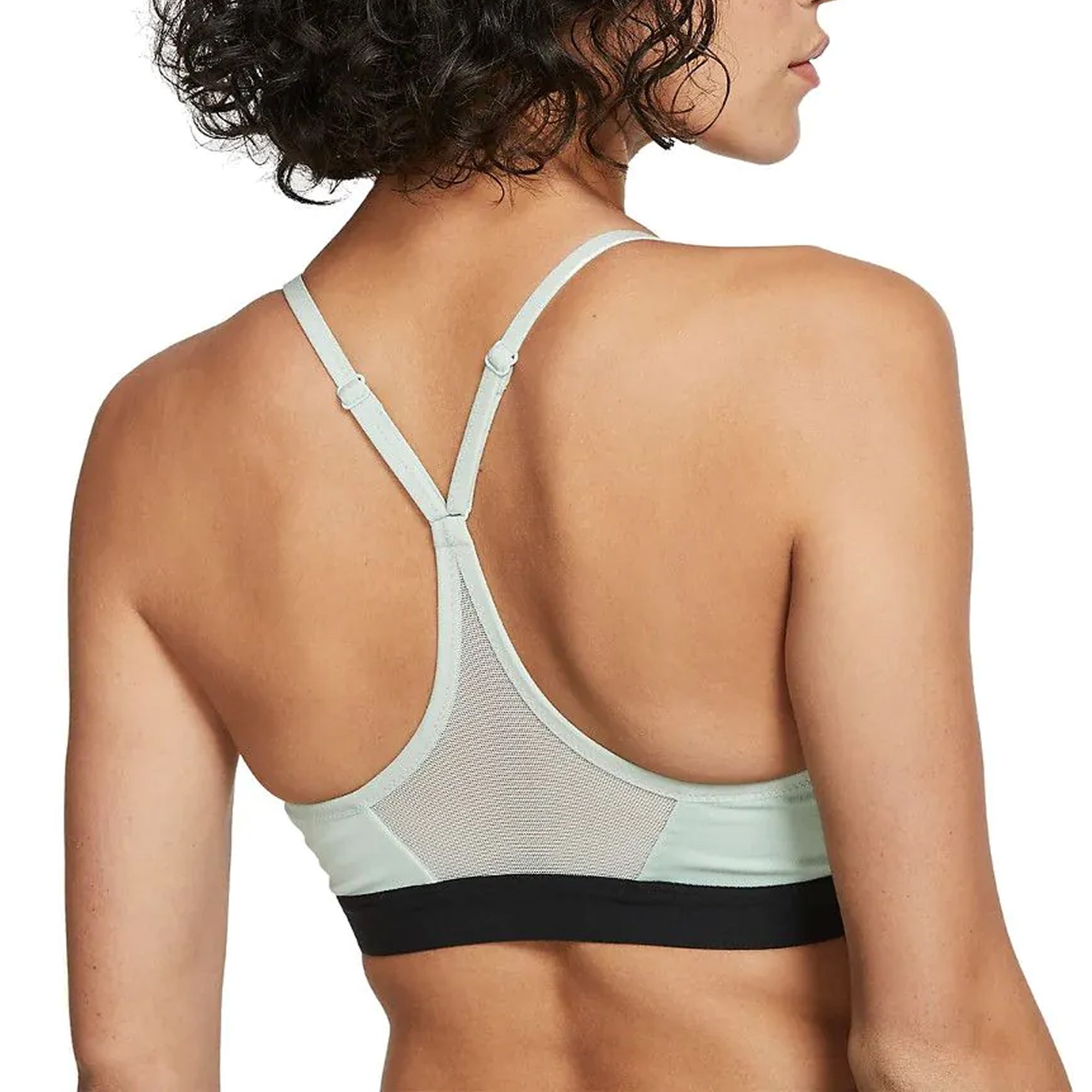 Nike Women's Indy Dri-FIT V-Neck Sports Bra Pistachio Frost/Black、mySite、bottomscart