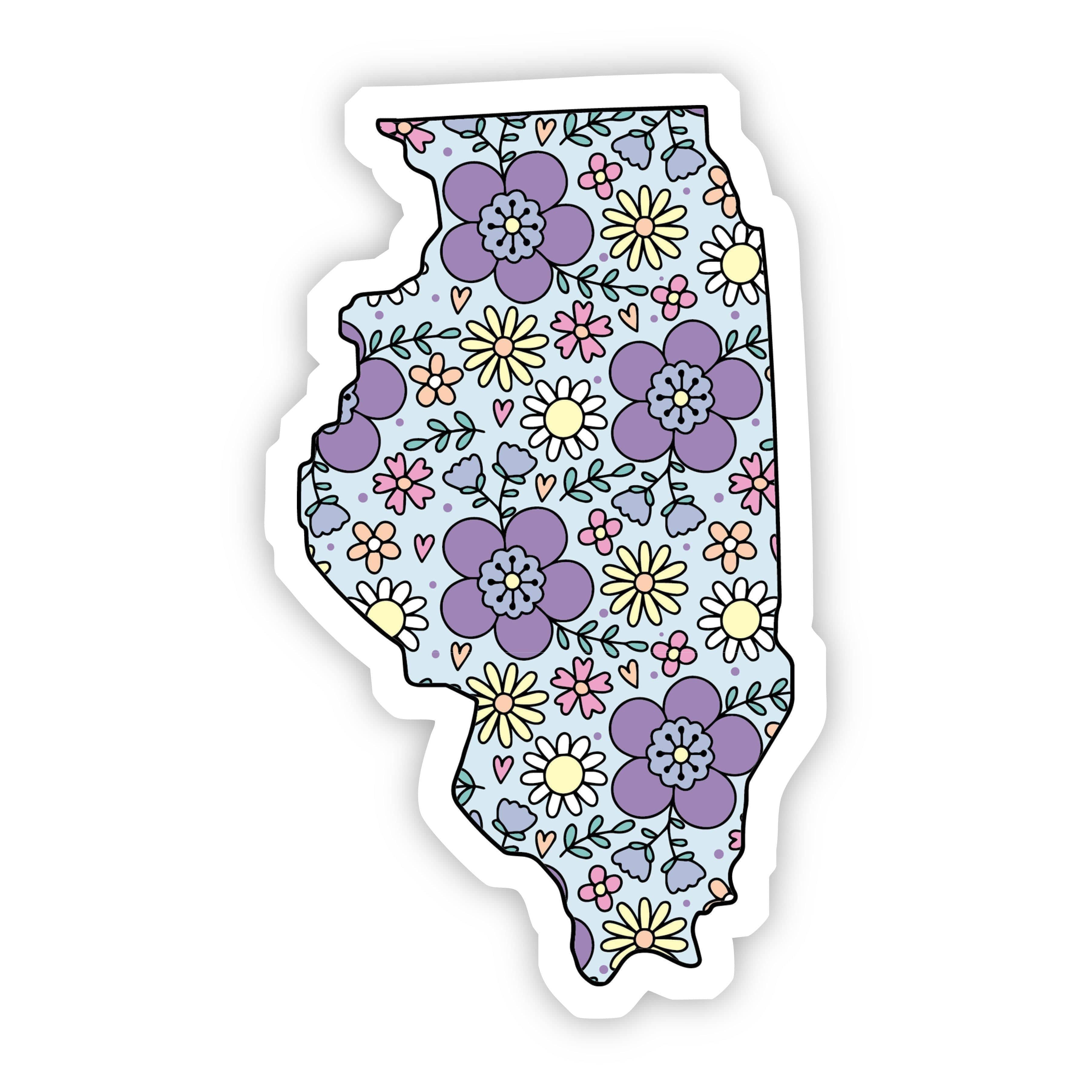  Illinois Floral Sticker、mySite、elrpsem3k