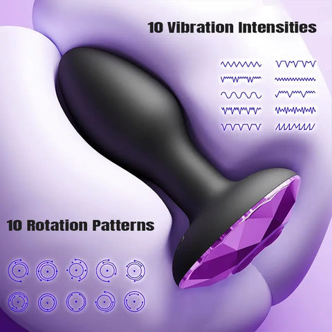 Purple Diamond Anal Vibrator