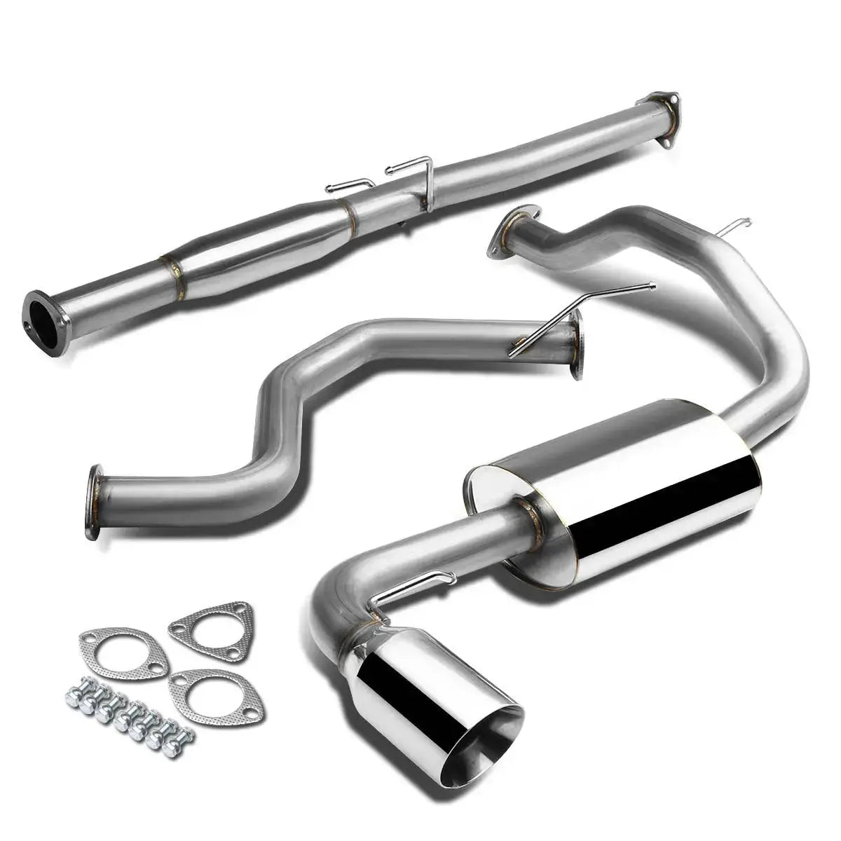 For 1990-1991 Honda CRX 1.5L 4 Rolled Muffler Tip Racing Catback Exhaust System、mySite、nflplayoffbracketp