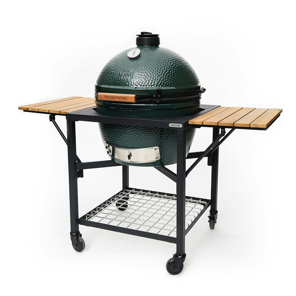 Big Green Egg Modular Nest With Foldable Acacia Shelves、mySite、noshort