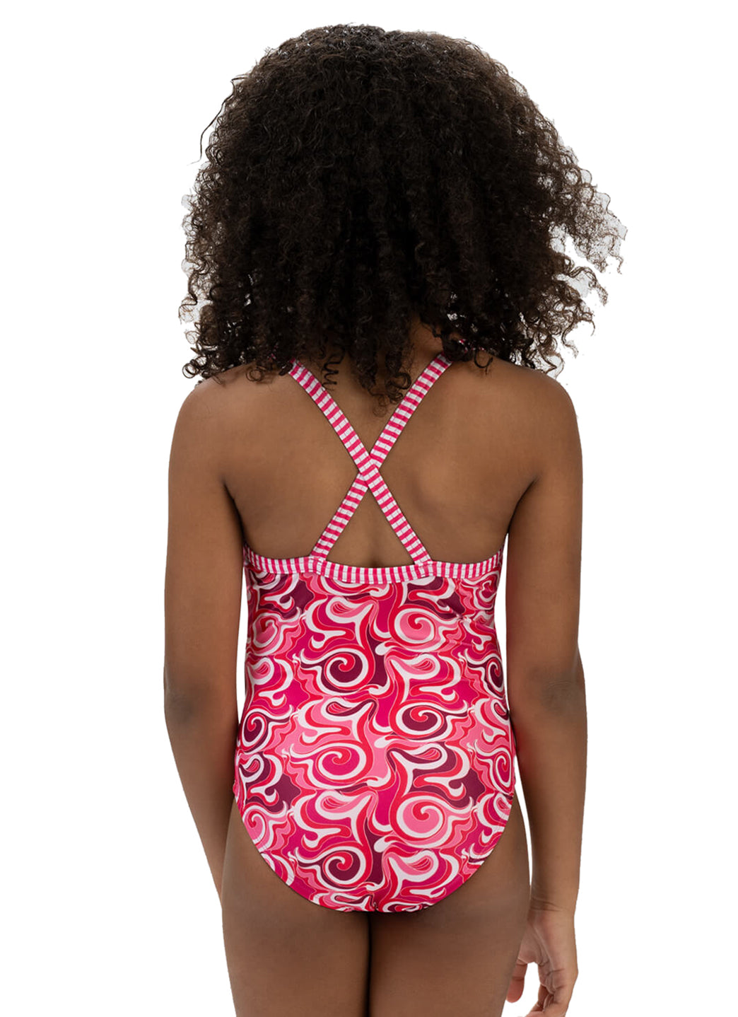 Dolfin Uglies Girls' Cascade Print One Piece Swimsuit (Big Kid)、mySite、noshort