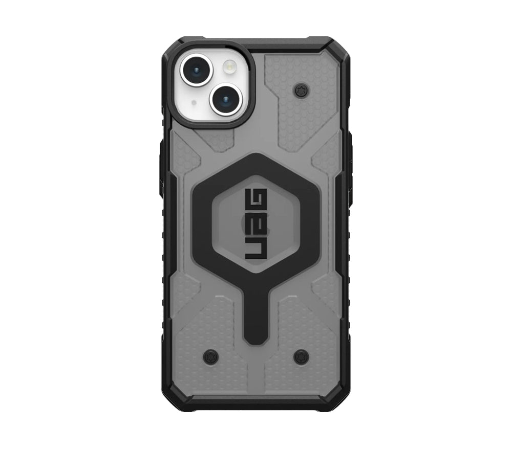 UAG phone case for iPhone 15 Clear Pathfinder Magsafe (Ash/Clear)、mySite、camillekostekn