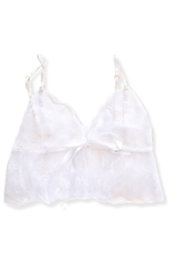 Sophie Frill Bralette - White、mySite、bengalsvssteelers