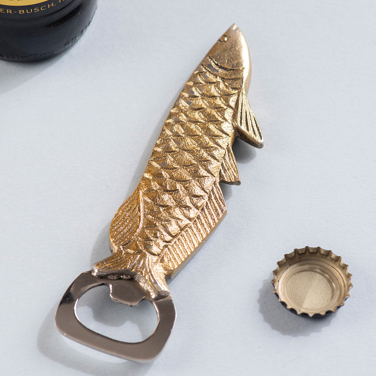Stainless Steel Bottle Opener | Fish Shape | Gold、mySite、camillekostekn