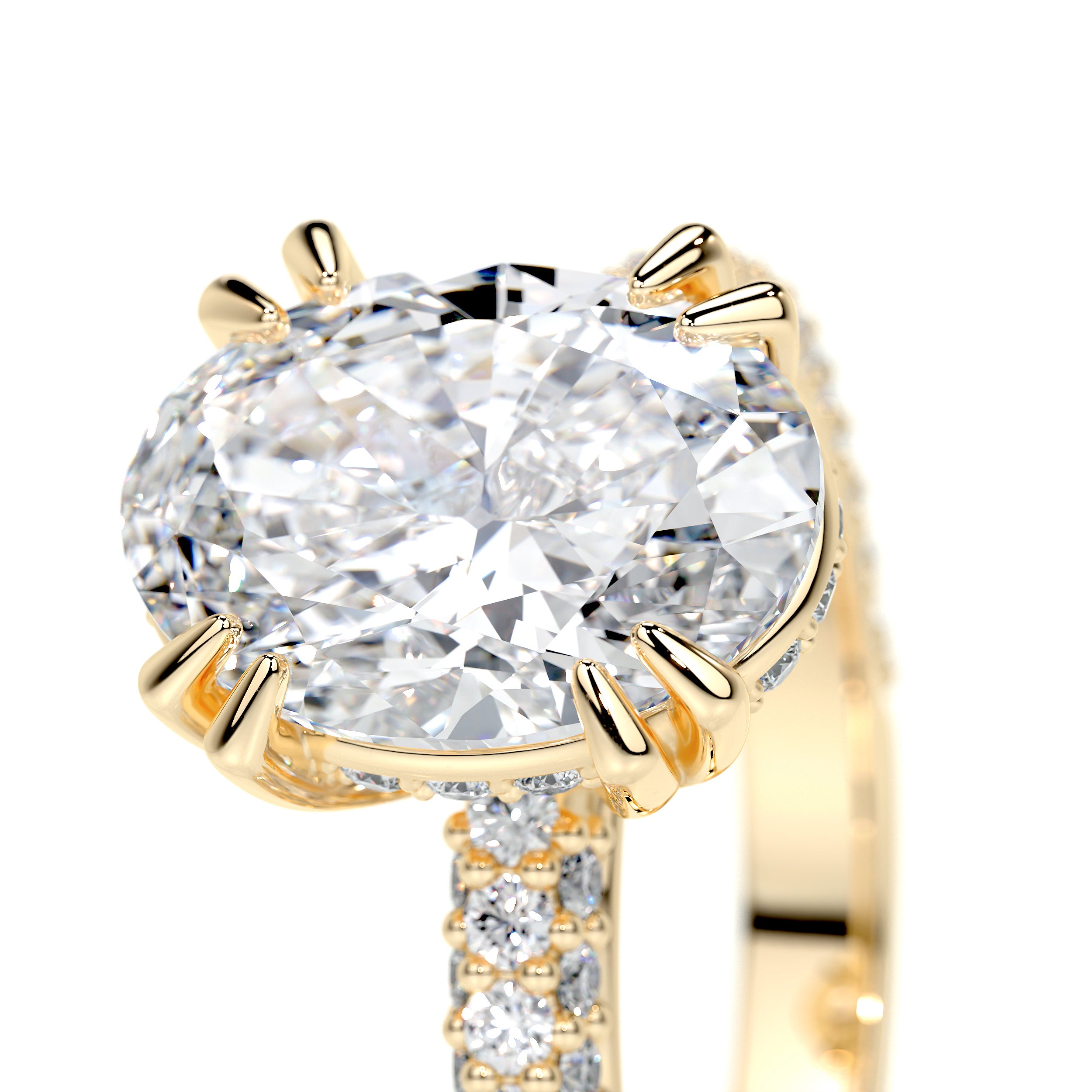 Kelly Lab Grown Diamond Ring -18K Yellow Gold、mySite、hinf8tx79