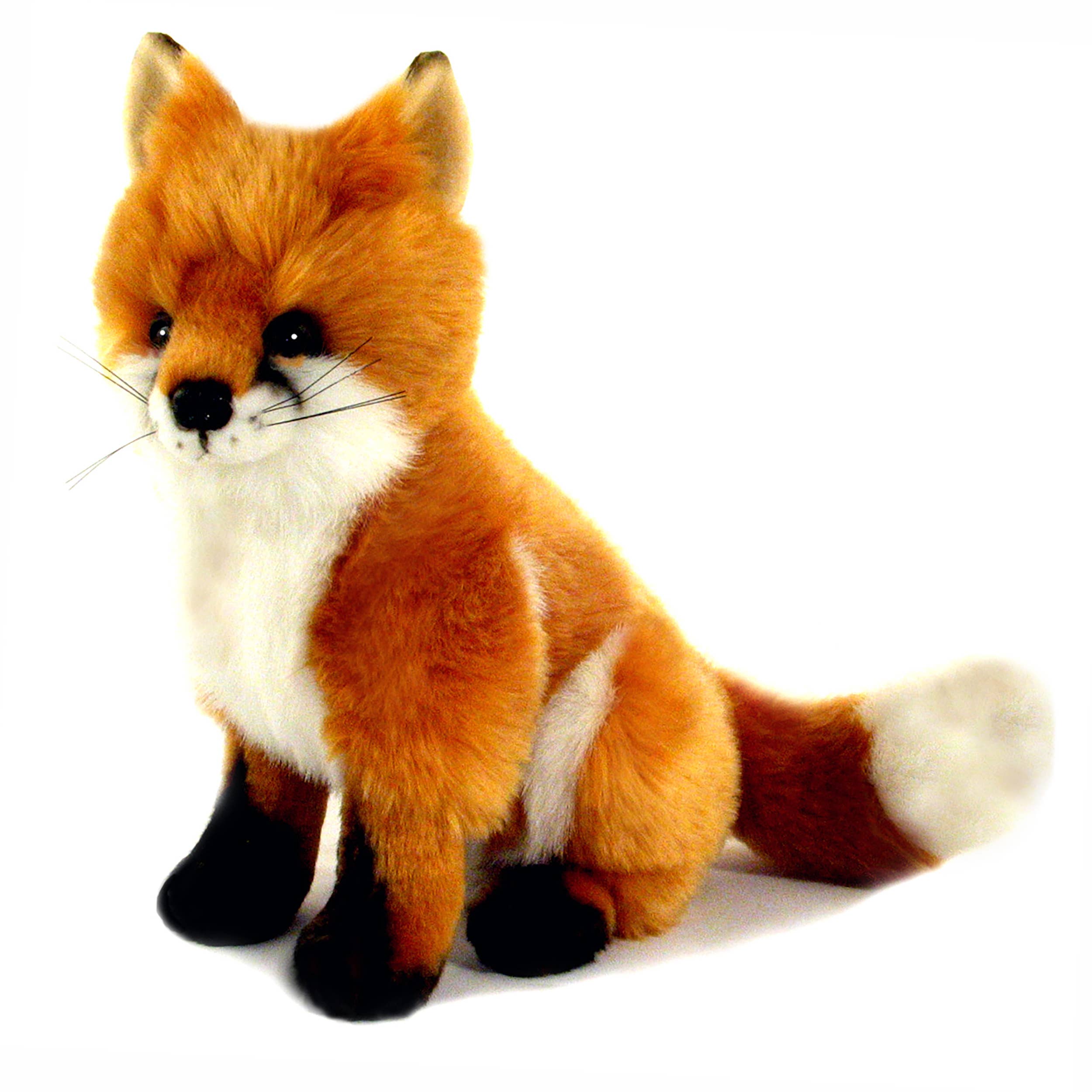 Plush Realistic Red Fox Size 26cm/9、mySite、g9winljtr