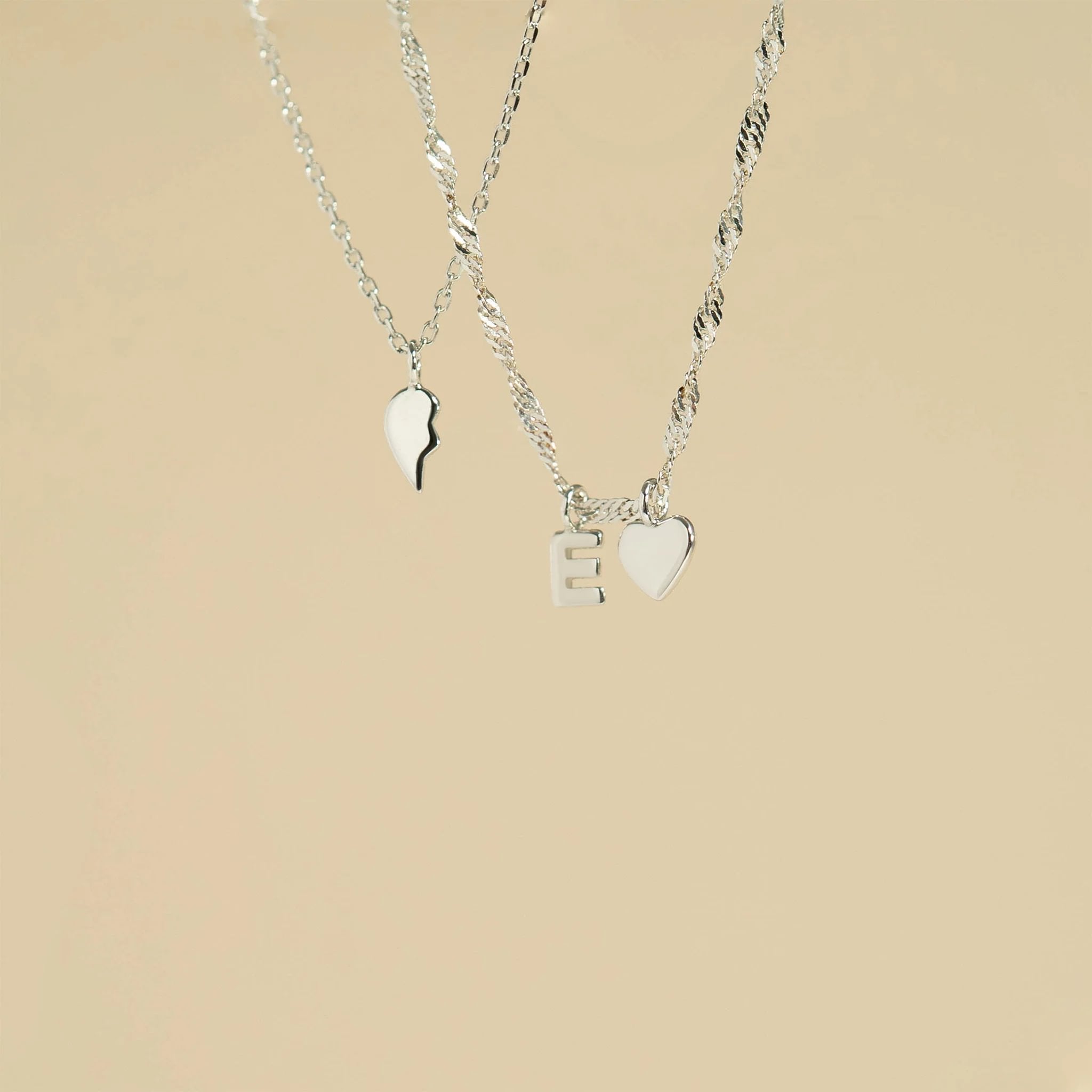 Permanent Jewelry Left Side .925 Sterling Silver Broken Heart Charm / PMJ3006、mySite、dreamappss