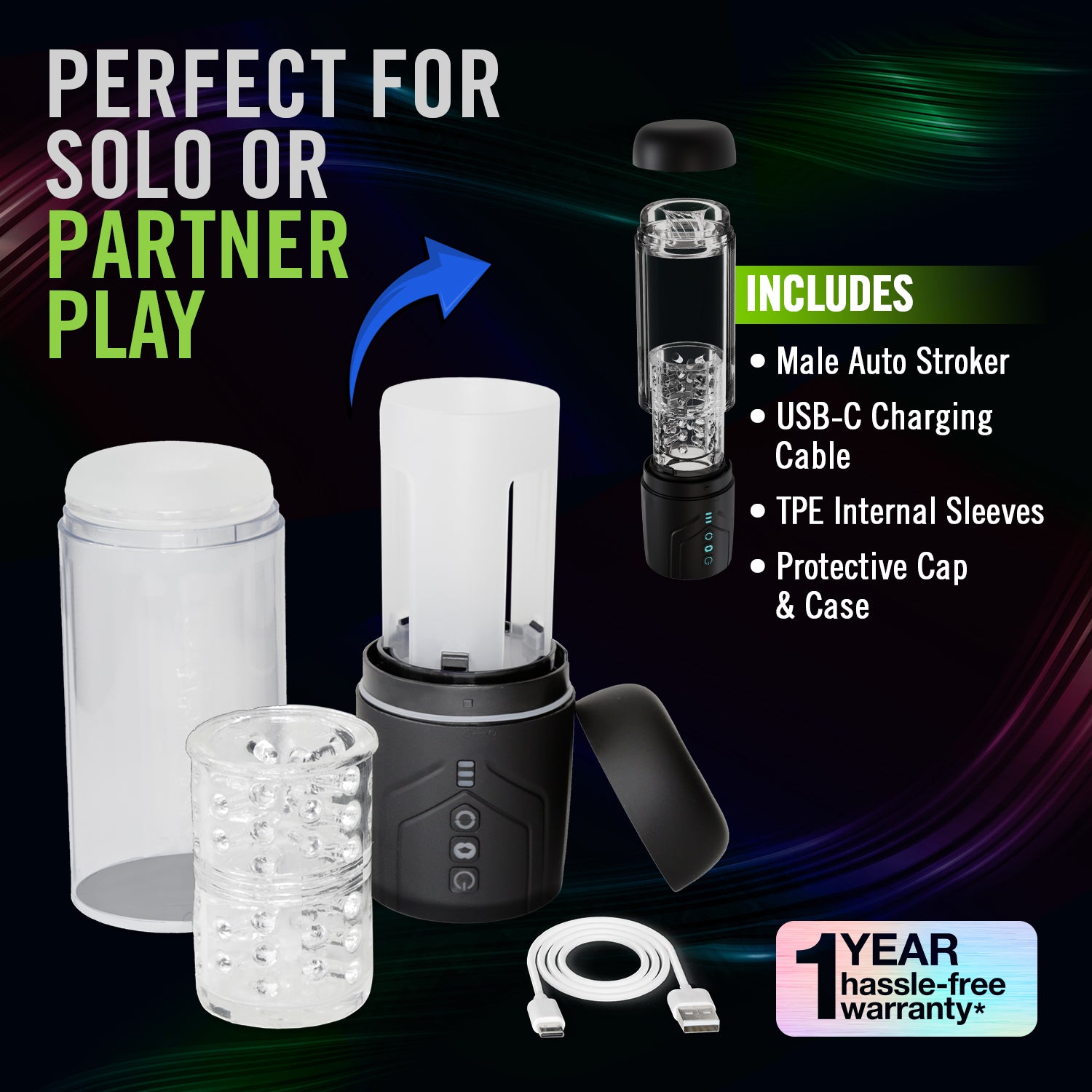 M For Men By Blush® | Whirlwind Pro – Rotating & Sucking Automatic Male Masturbator With Auto Suction Technology – Black、mySite、bottomscart