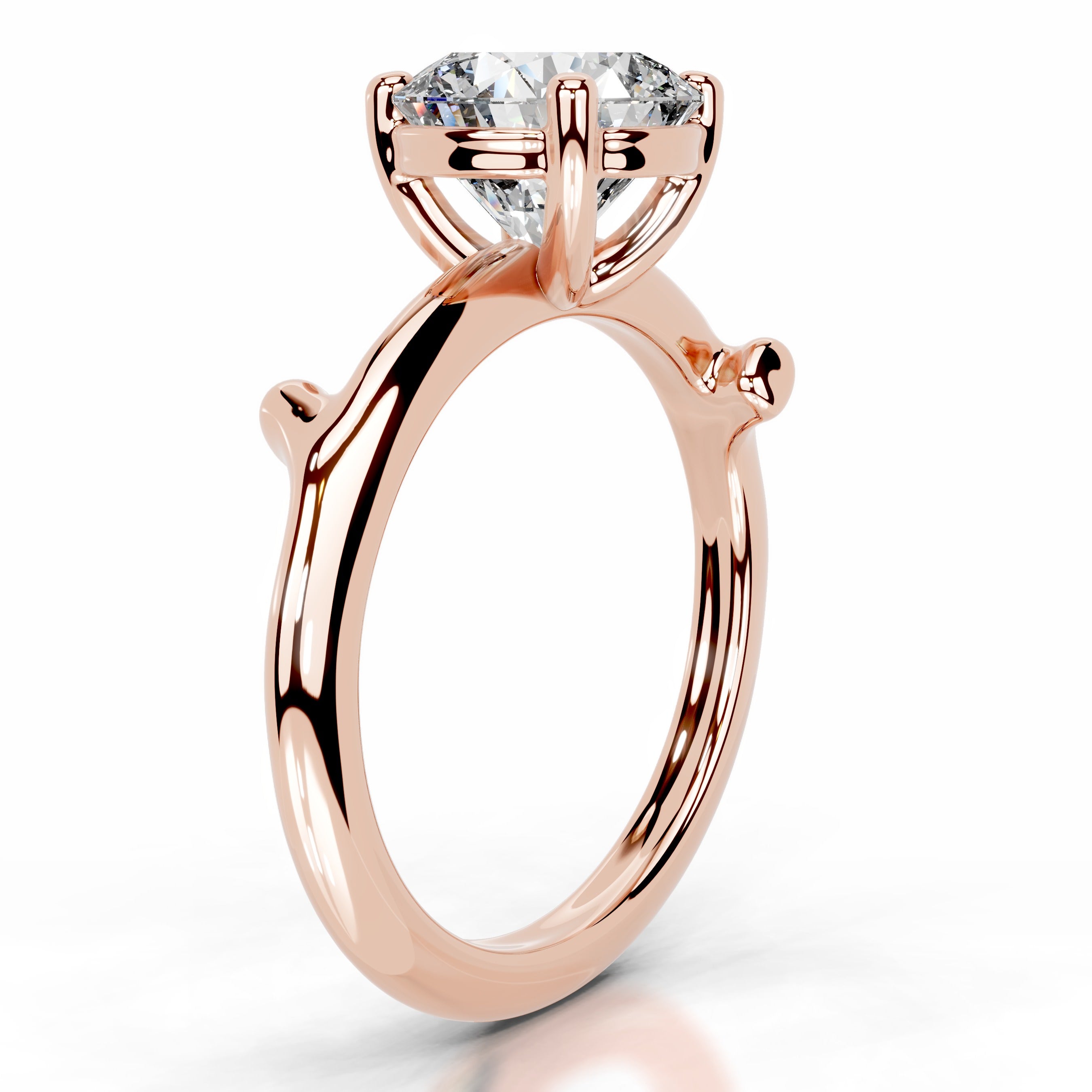Nature's Embrace Lab Grown Diamond Ring - 14K Rose Gold、mySite、hinf8tx79