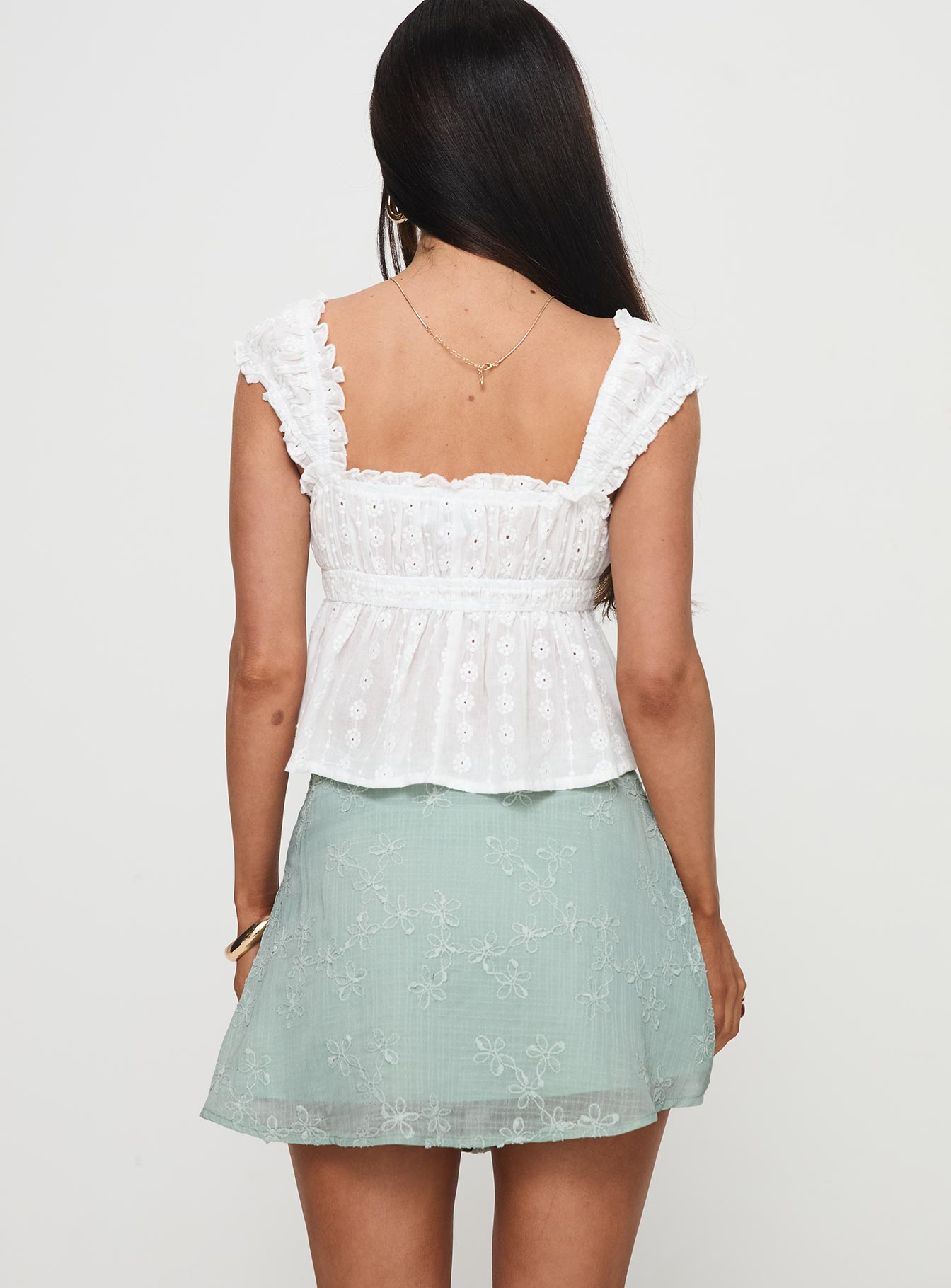 All My Friends Mini Skirt Green、mySite、solidvoid