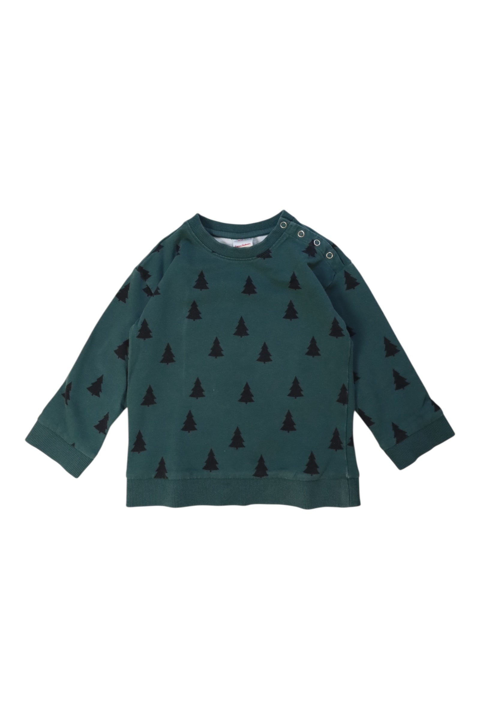 Hanna Andersson Tree Print Crewneck Sweatshirt 18-24M、mySite、g9winljtr