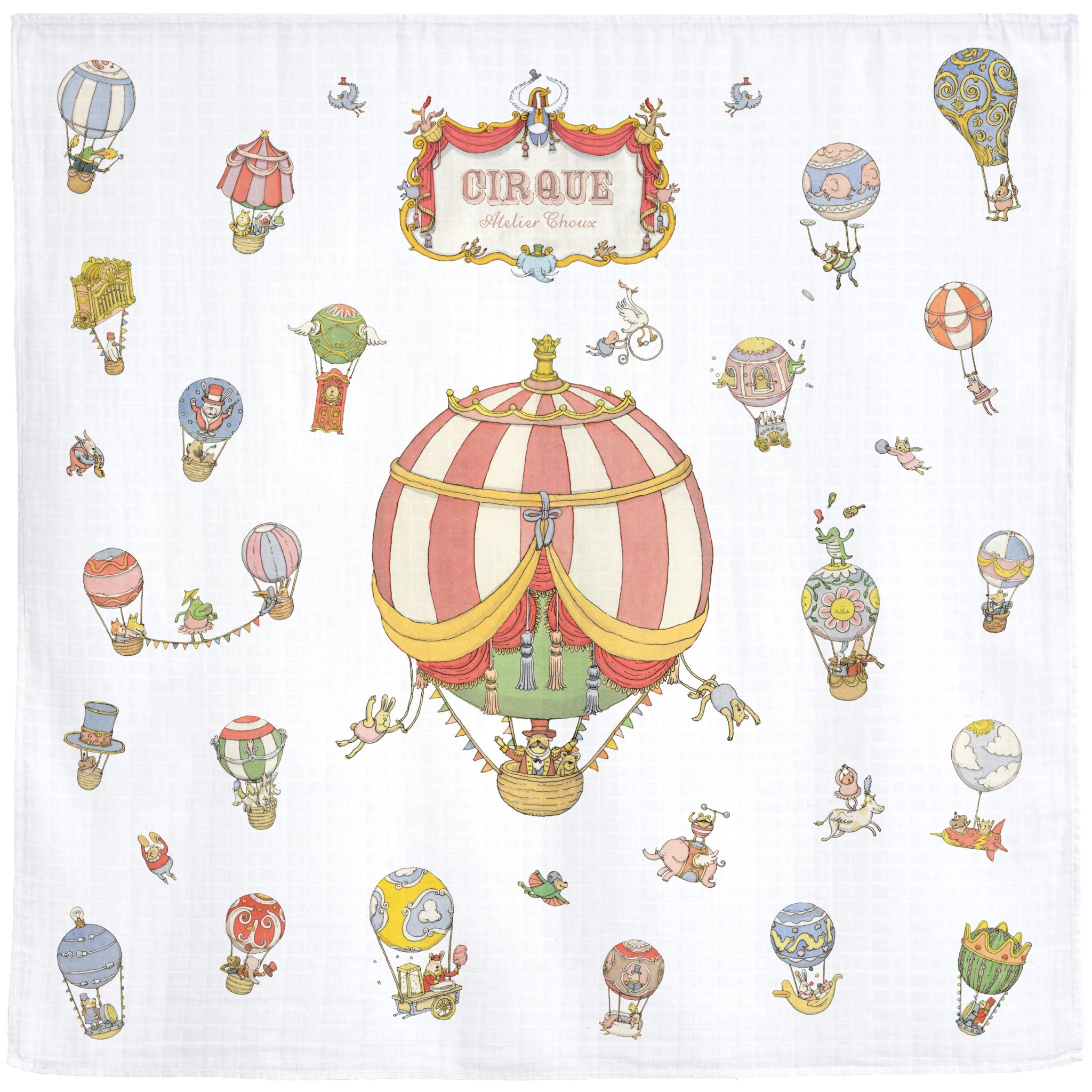  Atelier Choux Circus Swaddle Blanket、mySite、elrpsem3k