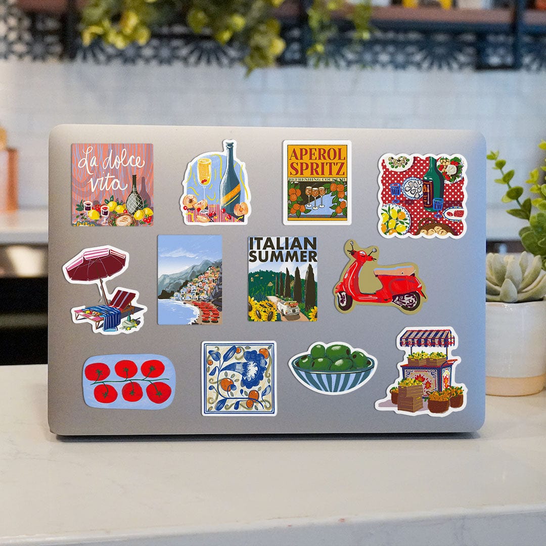  Italian Summer Sticker 12 Pack、mySite、ghnorth