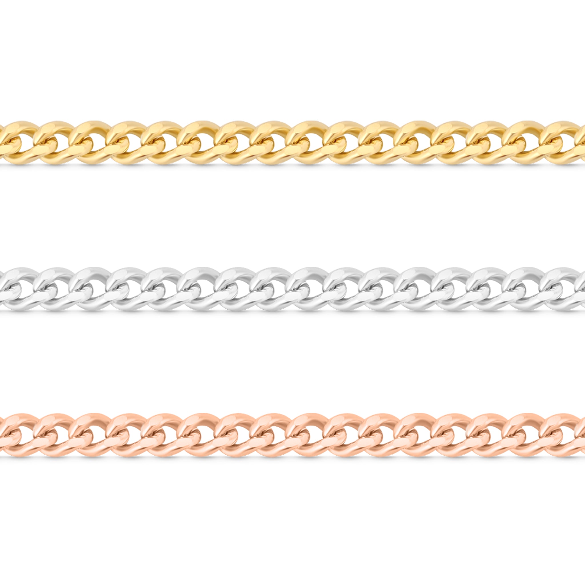 1.2mm Diamond Cut Curb 14K Solid Rose Gold Permanent Jewelry Chain - By the Inch / PMJ0012、mySite、dreamappss