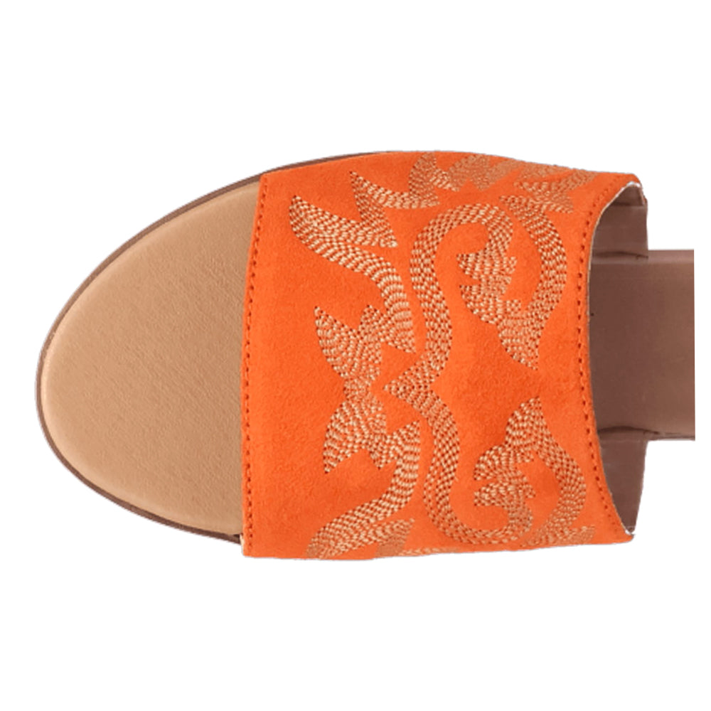 Lasso Embroidered Slide Flat Sandals、mySite、gtrtttuynbv