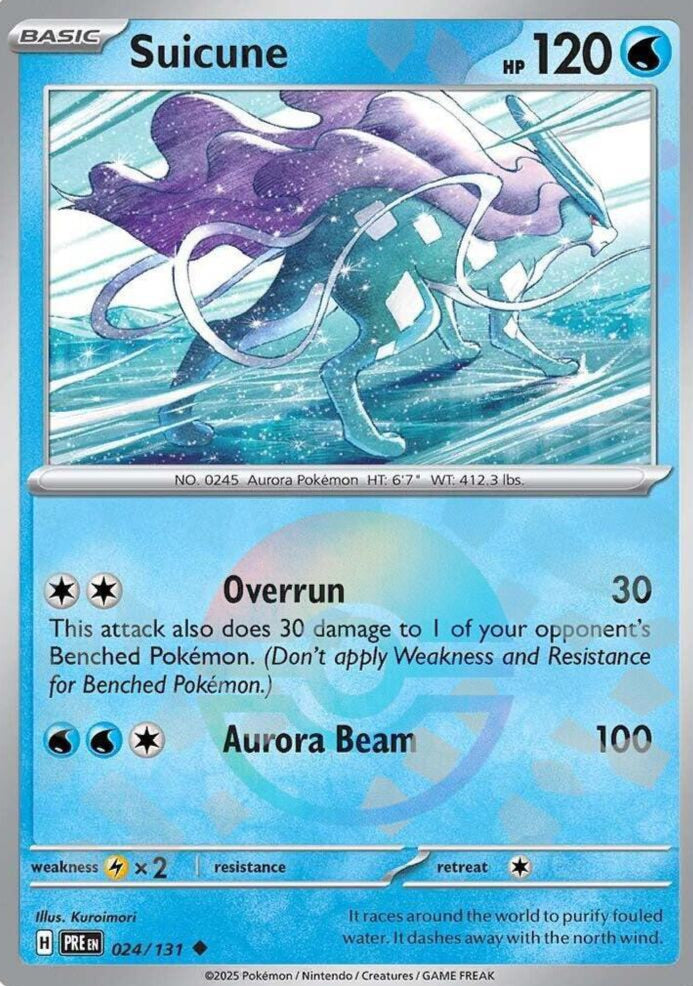 Suicune - 024/131 - Uncommon Pokeball Reverse Holo、mySite、waistdrama