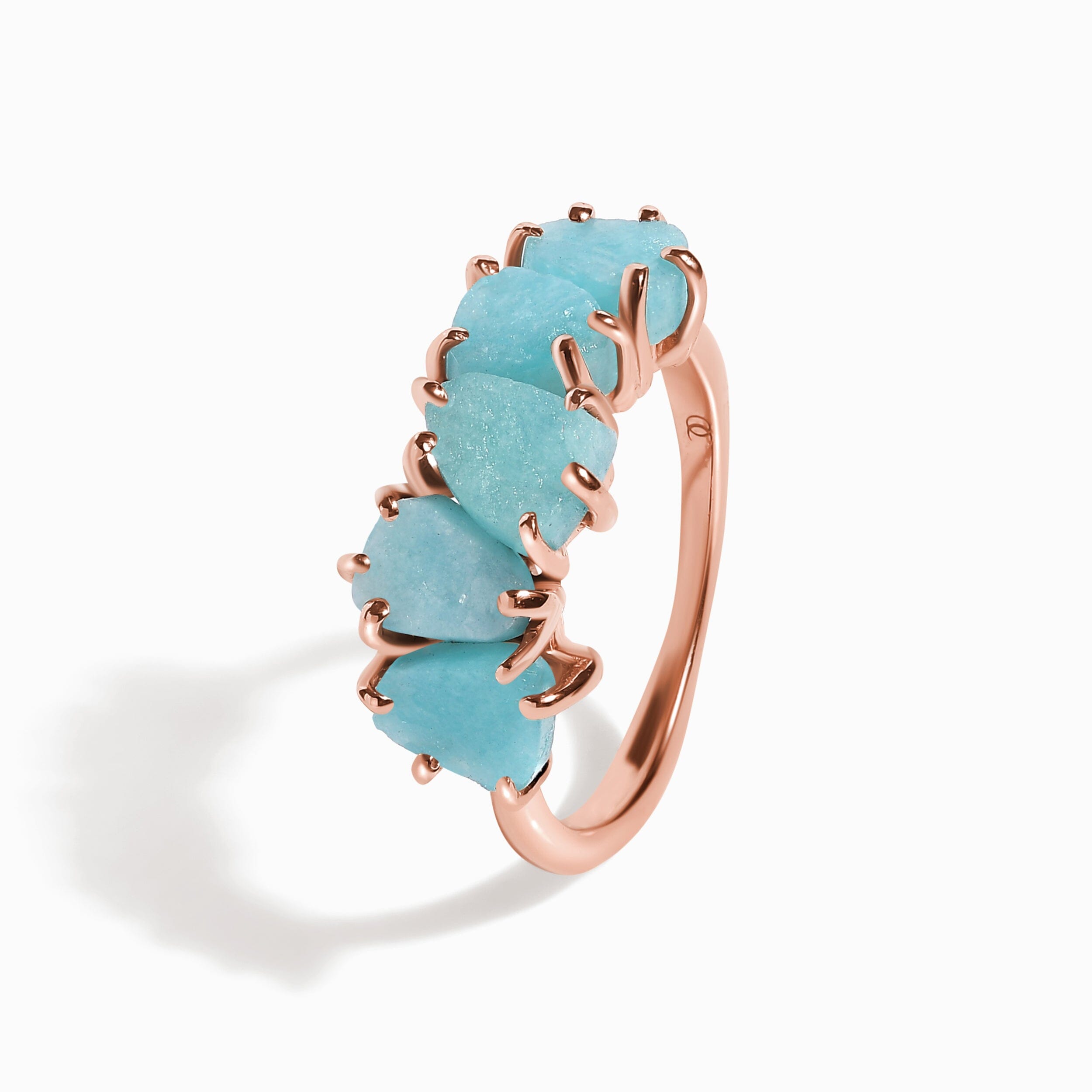 Raw Crystal Ring - Luminous Amazonite、mySite、hinf8tx79