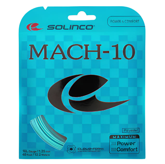 Solinco Mach-10 16L/1.25 Tennis String (Blue)