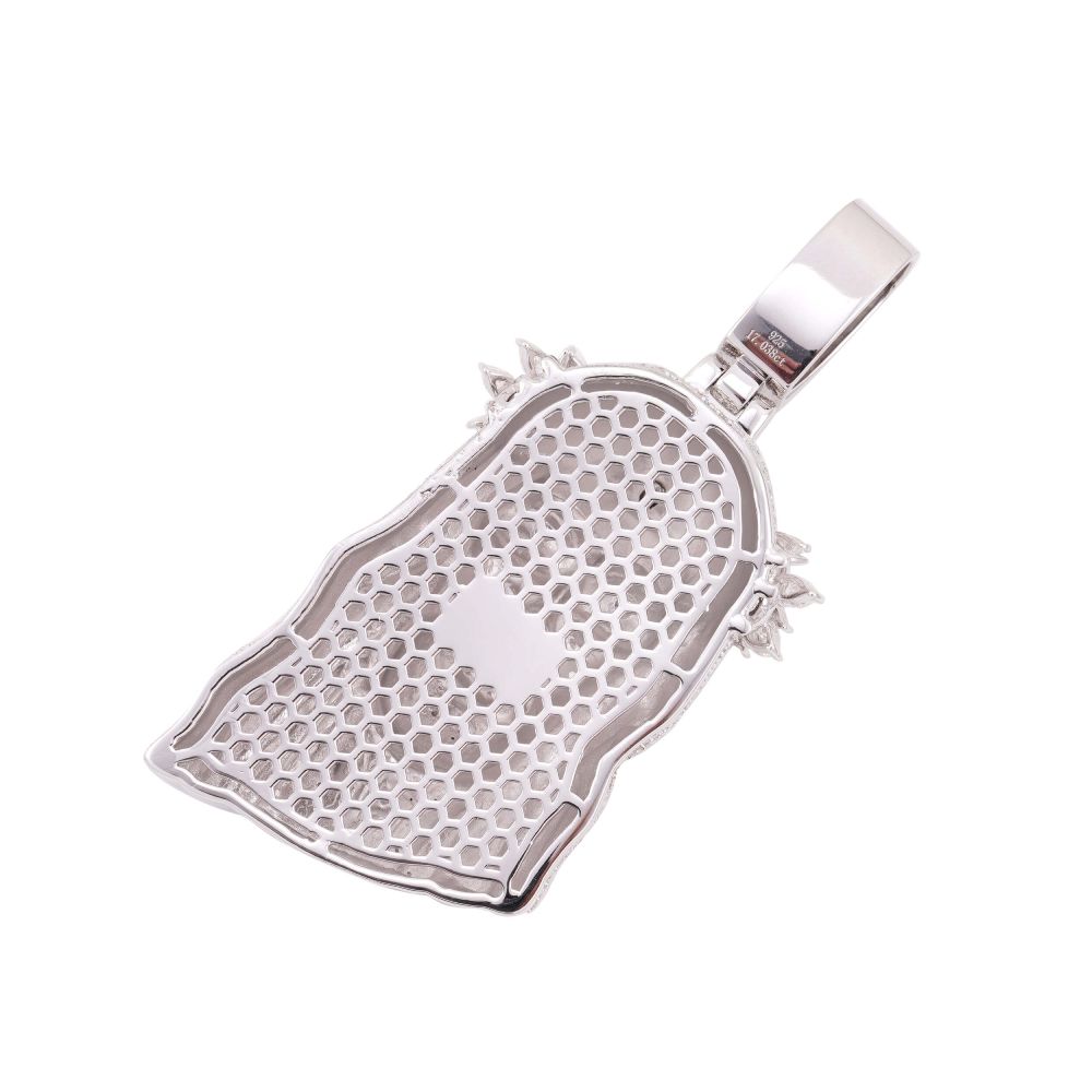 Moissanite Oval Cut Jesus Pendant 14K Gold、mySite、hinf8tx79