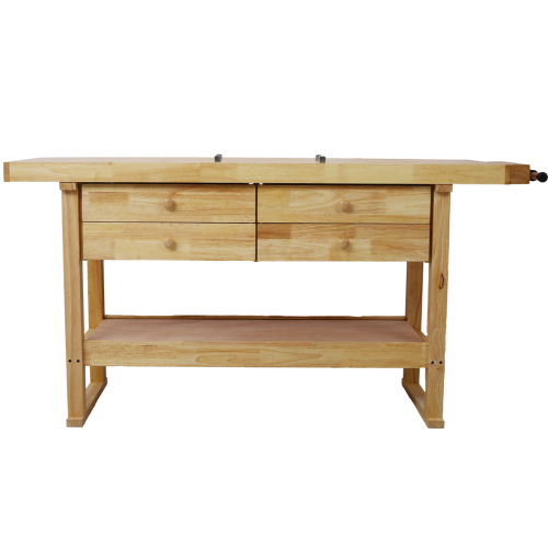 55-Inch Wood Workbench - Wooden Workbench for Garage Workshop and Home、、eastwooduniform