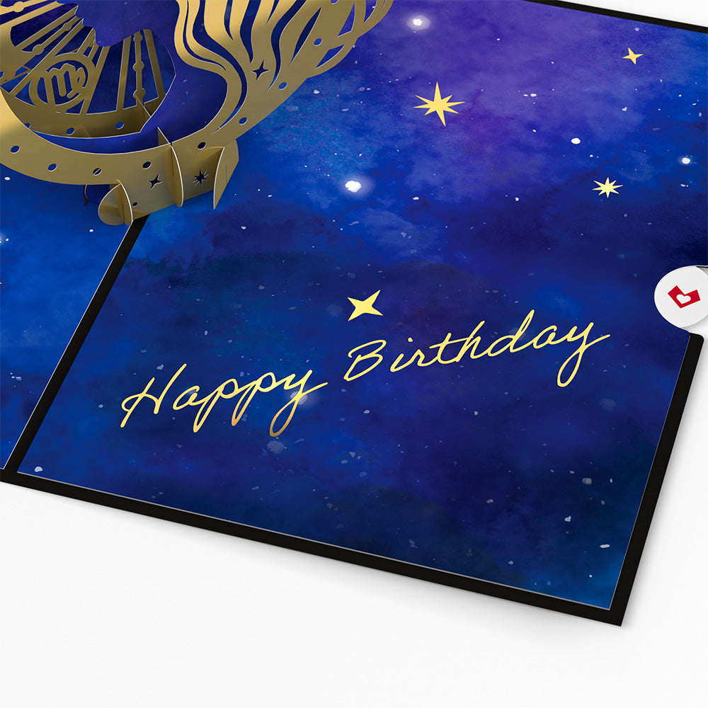 Virgo Zodiac Birthday Pop-Up Card、mySite、solidvoid