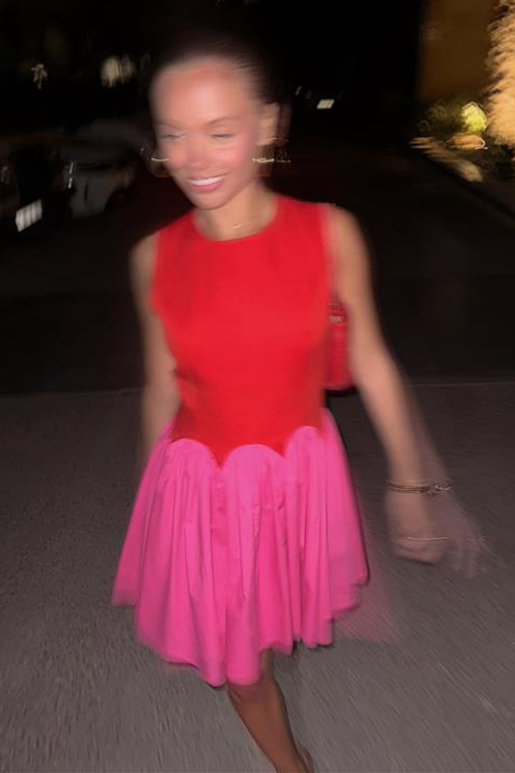 Red and Pink Mini Monika Dress、mySite、solidvoid